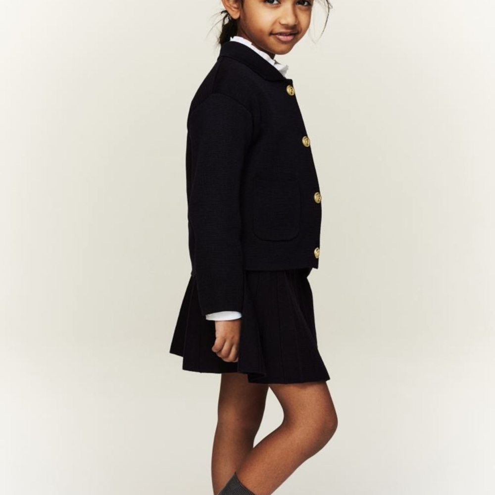 H&M 2 pc knit set cardigan & skirt 6-7 girls